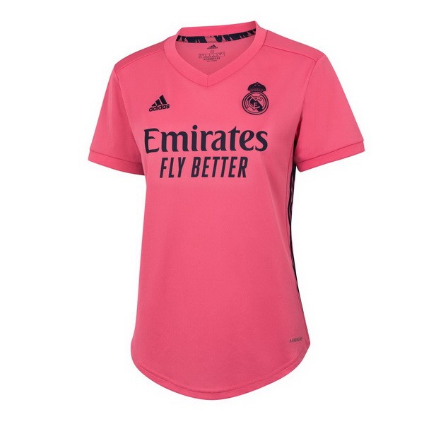 Camiseta Real Madrid Replica Segunda Ropa Mujer 2020/21 Rosa